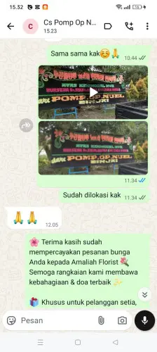 Testimonial Papan Bunga datarcae